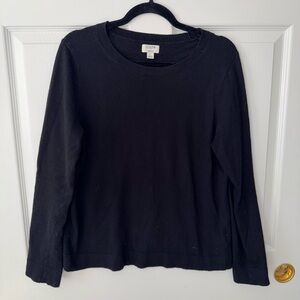 J. Crew Black Teddie Sweater